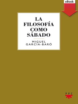 cover image of La filosofía como sábado